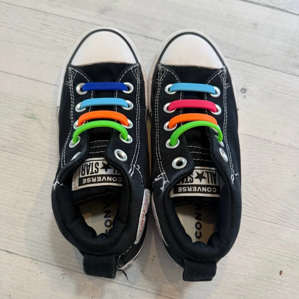 Converse kids black and white‎ sneakers kids size 13